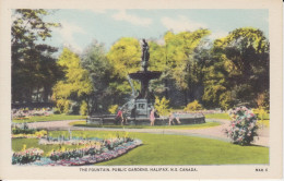 Fountain Public Gardens Halifax N.S. Canada/ Fontaine D'eau Avec Sculpture - Halifax