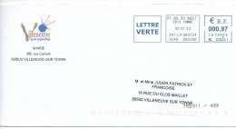CURIOSITE / FRANCE 2023  TEST AUTOMATION  TM5011 / 489 // Adresse EXACTE Mais  étiquette Légèrement De Travers - Cartas & Documentos