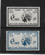 IRELAND 1938 CENTENARY OF TEMPERANCE CRUSADE SET SG 107/108 UNMOUNTED MINT Cat £13 - Unused Stamps