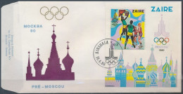 Zaïre - BL41 - Jeux Olympiques Moscou - 1980 - Non Emis - FDC - 1980-1989