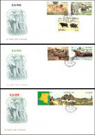 Zaïre - 1157/1163 - Parc Des Virunga - 1982 - FDC - 1980-1989