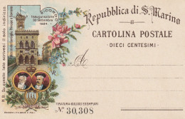 Saint Marin Entier Postal Illustré 1894 - Lettres & Documents