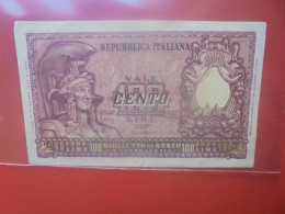 ITALIE 100 Lire 1951 Circuler - 100 Liras