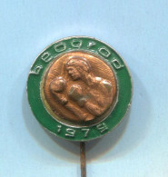 Boxing Box Boxen Pugilato - Tournament Jubilee Oscar Belgrade Yugoslavia, Enamel Vintage Pin  Badge  Abzeichen - Boxe