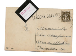 LAROCHE BRABANT Naamstempel Cachet Linéaire N° 337 Court St Etienne 22.12. - 1932 Ceres Und Mercure