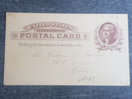 ANTIQUE UNITED STATES STATIONERY CARD THOMAS JEFFERSON - Other & Unclassified