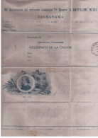 ARGENTINA TELEGRAMA 1901 80 ANIVERSARIO DEL GENERAL BARTOLOME MITRE - Telegrafo