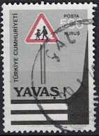 Türkei Turkey Turquie - Verkehrszeichen, Fußgängerüberweg (MiNr: 2438 A) 1977 - Gest. Used Obl - Gebruikt