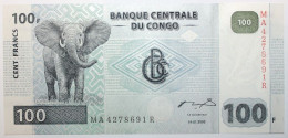 Congo (RD) - 100 Francs - 2000 - PICK 92A - NEUF - Demokratische Republik Kongo & Zaire