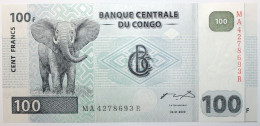 Congo (RD) - 100 Francs - 2000 - PICK 92A - NEUF - République Démocratique Du Congo & Zaïre