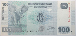 Congo (RD) - 100 Francs - 2022 - PICK 98c - NEUF - République Démocratique Du Congo & Zaïre