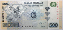 Congo (RD) - 500 Francs - 2020 - PICK 96c - SPL - República Democrática Del Congo & Zaire