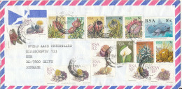 RSA South Africa Air Mail Cover Sent To Denmark 10-8-1993 With A Lot Of Topic Stamps - Briefe U. Dokumente