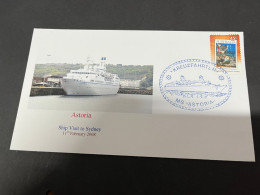 16-7-2023 (2 S 24) Cruise Ship Cover - Astoria (2008)  7 Of 8 - Andere(Zee)