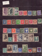 FRANCE 1941 LOT DE 40 TIMBRES ** / * / OBLITERES LOT 320 - Otros & Sin Clasificación