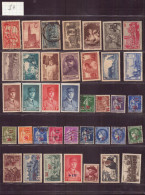 FRANCE 1941 LOT DE 38 TIMBRES ** / * / OBLITERES LOT 323 - Otros & Sin Clasificación