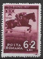 Romania Mnh ** 1937 10 Euros Horse - Unused Stamps
