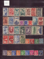 FRANCE 1931 / 40 LOT DE 39 TIMBRES ** / * / OBLITERES LOT 327 - Andere & Zonder Classificatie