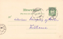 NORWAY - BREVKORT 10 Ö 1905 FREDERIKSTAD - KRISTIANIA ** Mi P49 II / *547 - Ganzsachen