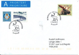 Norway Cover Elverum 7-10/8 2014 (De Nordiske Jakt Og Fiskedager) - Briefe U. Dokumente