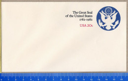 USA - Intero Postale - THE GREAT SEAL 1982   20 C. - 1981-00