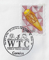 Brazil 2003 Cover With Commemorative Cancel WTC Day Of Peace World Trade Center Sao Paulo Terrorism - Lettres & Documents