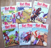 KARL MAY Un Lot De 6 Livres / N° 2, 3, 4, 5, 6, 7 - Otros & Sin Clasificación