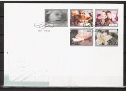 Norway Norge  2003 Greeting Stamps  Mi 1474-1478 FDC - Lettres & Documents