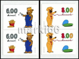 Denmark - 2011 - Youth Issue - Children TV-Teddy Bears - Mint Booklet Stamp Pair Set - Ungebraucht