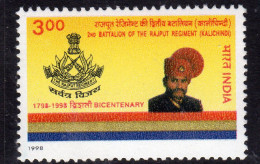India 1998 Bicentenary Of 2nd Batallion Rajput Regiment, MNH, SG 1819 (D) - Unused Stamps