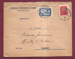 170723A - LETTRE ETRANGER - PERFORE RL - LEOPOLD REITZER SZEGED HONGRIE - 1933 - Marcophilie