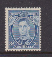 AUSTRALIA - 1938 George VI 3d Die II Perf 131/2x14  Never Hinged Mint - Nuovi