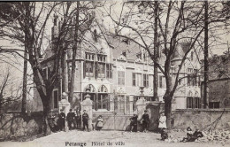 LUXEMBOURG PÉTANGE HOTEL DE VILLE TRÈS BELLE  ANIMATION  9X14 REIMPRESSION DE CARTES ANCIENNES - Pétange