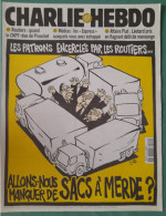 CHARLIE HEBDO 1997 N° 281 LES PATRONS ENCERCLES PAR LES ROUTIERS SACS A MERDE - Humor