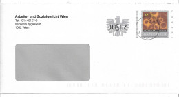 0449j: Österreichs Justiz- Bonusbrief Arbeits- & Sozialgericht 1082 Wien (ANK 16, 100.- €) - Omslagen