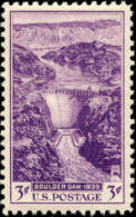 1935 USA Boulder Dam Stamp Sc#774 History Hoover Hydroelectric Power - Eau