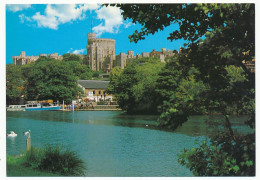 CPSM 9 X 14  Grande Bretagne Angleterre (178)  WINDSOR  Castle The River Thames  Château  Rivière Cygnes - Windsor Castle