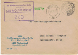 DDR ZKD - 1965 VEB Schiffsreparaturwerften Berlin Werft 1255 Woltersdorf > Treptow - Eau