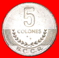 * CHILE (2005-2016): COSTA RICA  5 COLONES 2008 MINT LUSTRE! ·  LOW START · NO RESERVE! - Costa Rica