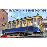 Miniart - TRAMWAY X SERIES Mid Type Maquette Kit Plastique Réf. 38026 Neuf NBO 1/35 - Treinen