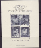 POLAND 1939 MICHEL NO: Bl. 8  MNH - Neufs