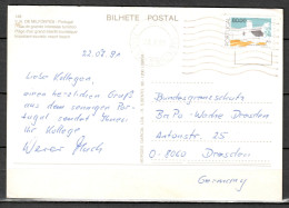 MiNr. 1715, Freimarken: Traditionelle Architektur, Auf Postkarte Nach Deutschland; B-2129 - Covers & Documents