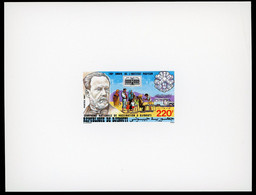 DJIBOUTI Epreuve De Luxe Sur Papier Glacé N° 629 Louis PASTEUR (1987) - Louis Pasteur