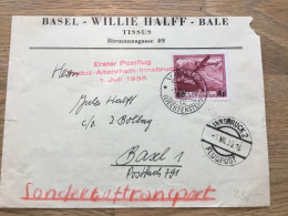 Liechtenstein Erstflug Vaduz-Altenrhein-Innsbruck 1935 - Luftpost