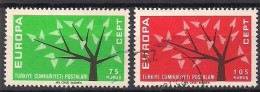 Türkei  (1962)  Mi.Nr.  1843 + 1844  Gest. / Used  (11hb14)  EUROPA - Oblitérés