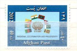 Afghanistan 2012 Regional Cooperation And Prosperity SAARC Economy Economie Wirtschaft Drapeaux Flags Flaggen - Afghanistan