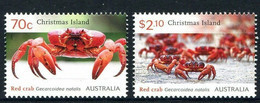 Christmas Island 2014 MiNr. 792 - 793  Weihnachtsinsel Crustaceans Crabs MARINE LIFE 2v MNH ** 5,60 € - Crustaceans