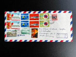 JAPAN NIPPON 1968 AIR MAIL LETTER TAKASAKI TO HELMSTEDT GERMANY 19-11-1968 - Lettres & Documents