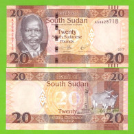 SOUTH SUDAN 20 POUNDS 2017 P-13c UNC - Soudan Du Sud