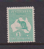 AUSTRALIA - 1929-30 Kangaroo 1s Watermark Multiple Crown Over A  Hinged Mint - Neufs